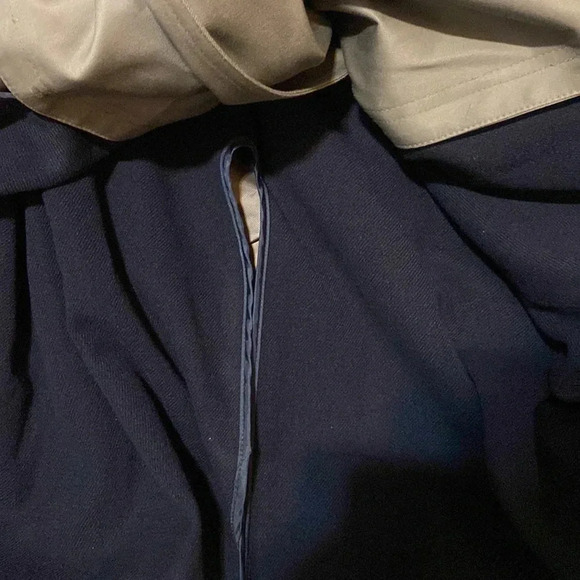 Lauren Ralph Lauren Trench Coat Size 48R Removeable Collar Belted - Picture 2 of 6